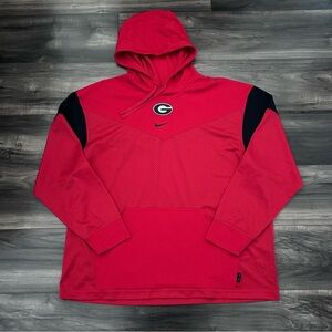 Nike On Field Georgia Bulldogs Mens Size XL UGA Dawgs Lightweight Mesh Hoodie
